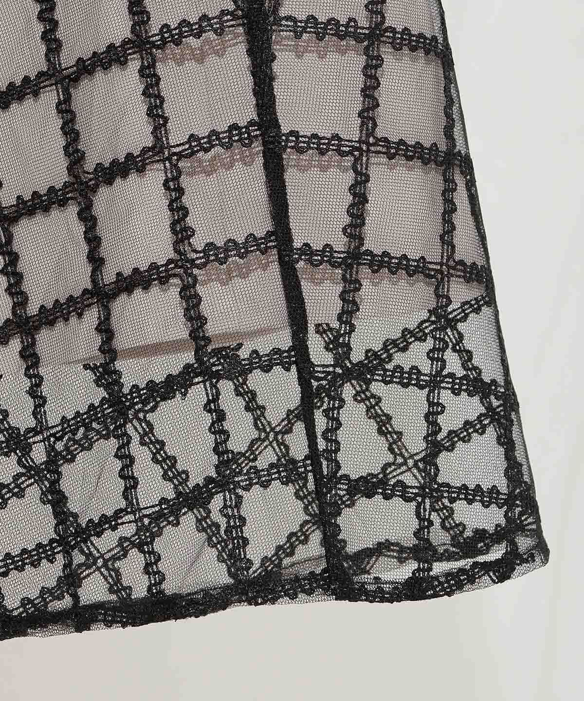 WILLSELECTION「刺繍チュールフレアスカート」|フレア|