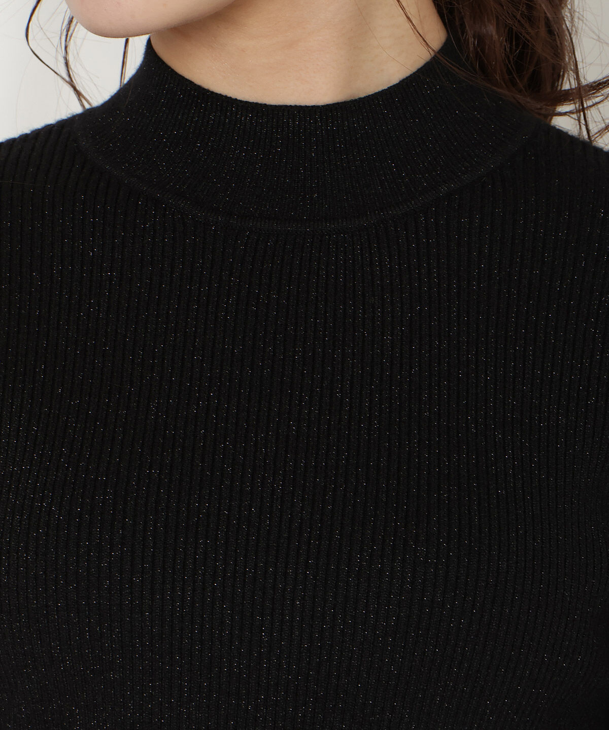 WILLSELECTION「袖リボンラメリブニット」|ニット・セーター|