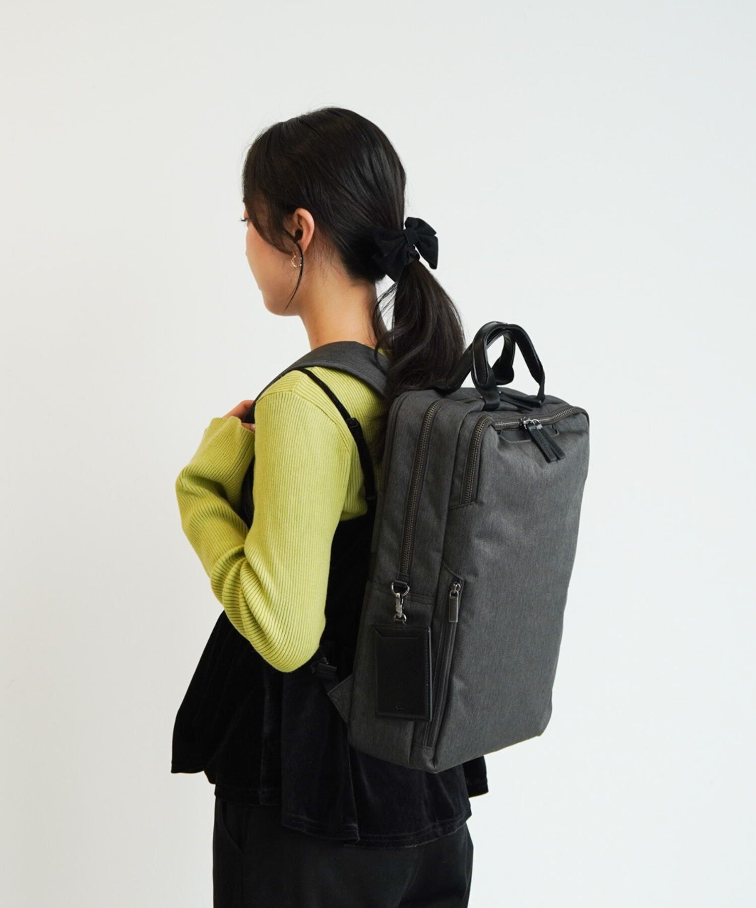 ace.「ace./エース フィッテムヘザー ビジネスリュック  A4 14インチPC収納 15L スクエア型  20112」|リュック|ブラック