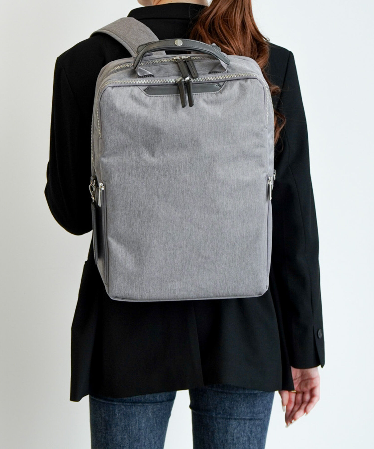 ace.「ace./エース フィッテムヘザー ビジネスリュック  A4 14インチPC収納 17/20L スクエア型 20114」|リュック|