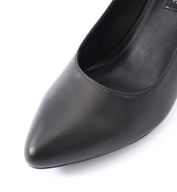 ORiental TRaffic「【本革/通勤/リクルート】ポインテッドヒールブラックパンプス/R-3101」|パンプス|