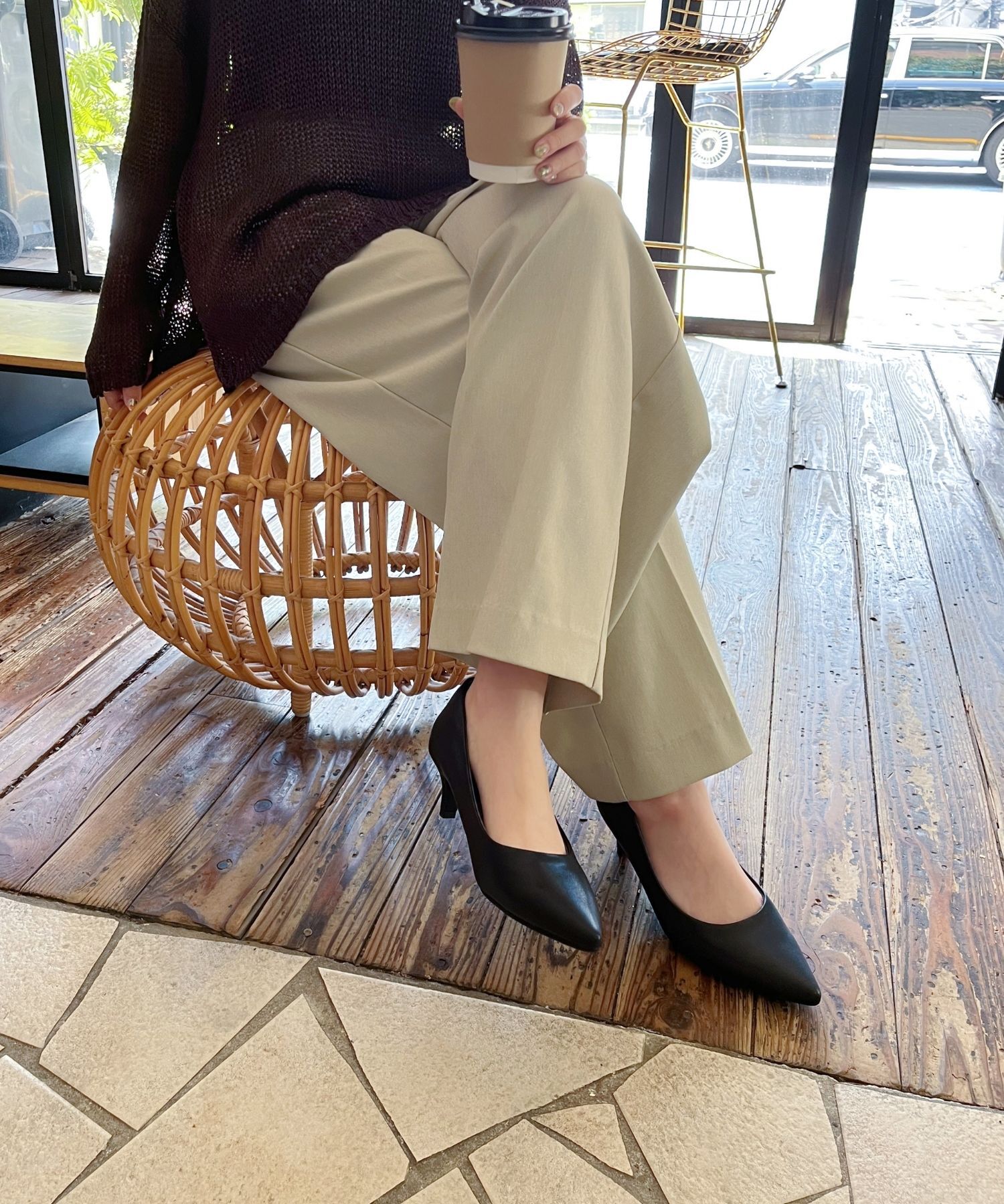 ORiental TRaffic「【跳べるパンプス/シリーズ累計１５０万足突破】ミドルヒール パンプス /R-3202 オフィス」|パンプス|