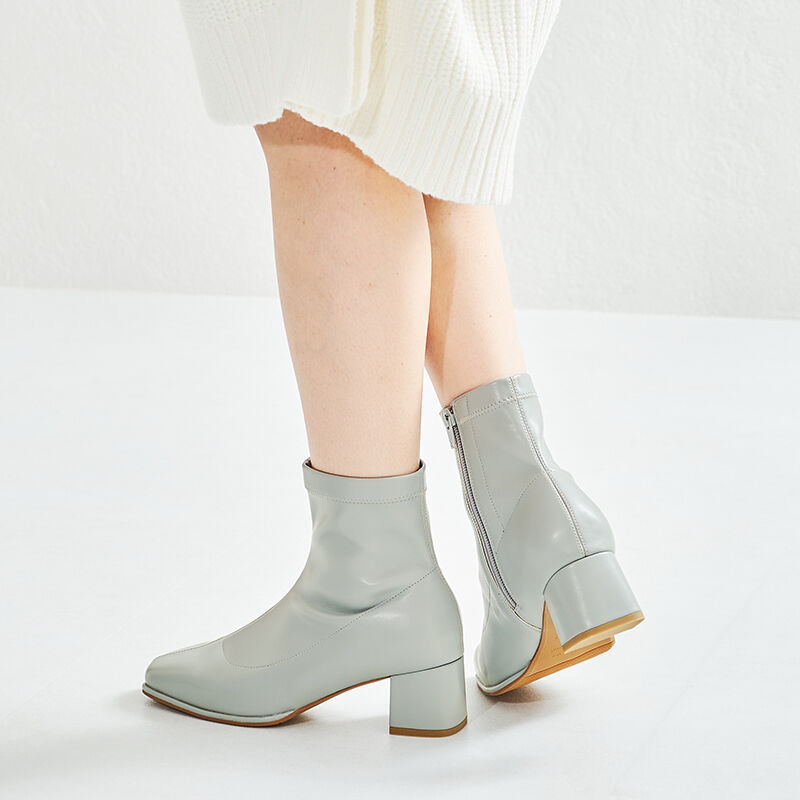 ORiental TRaffic「オーバースクエアトゥストレッチブーツ/21416」|ショートブーツ|