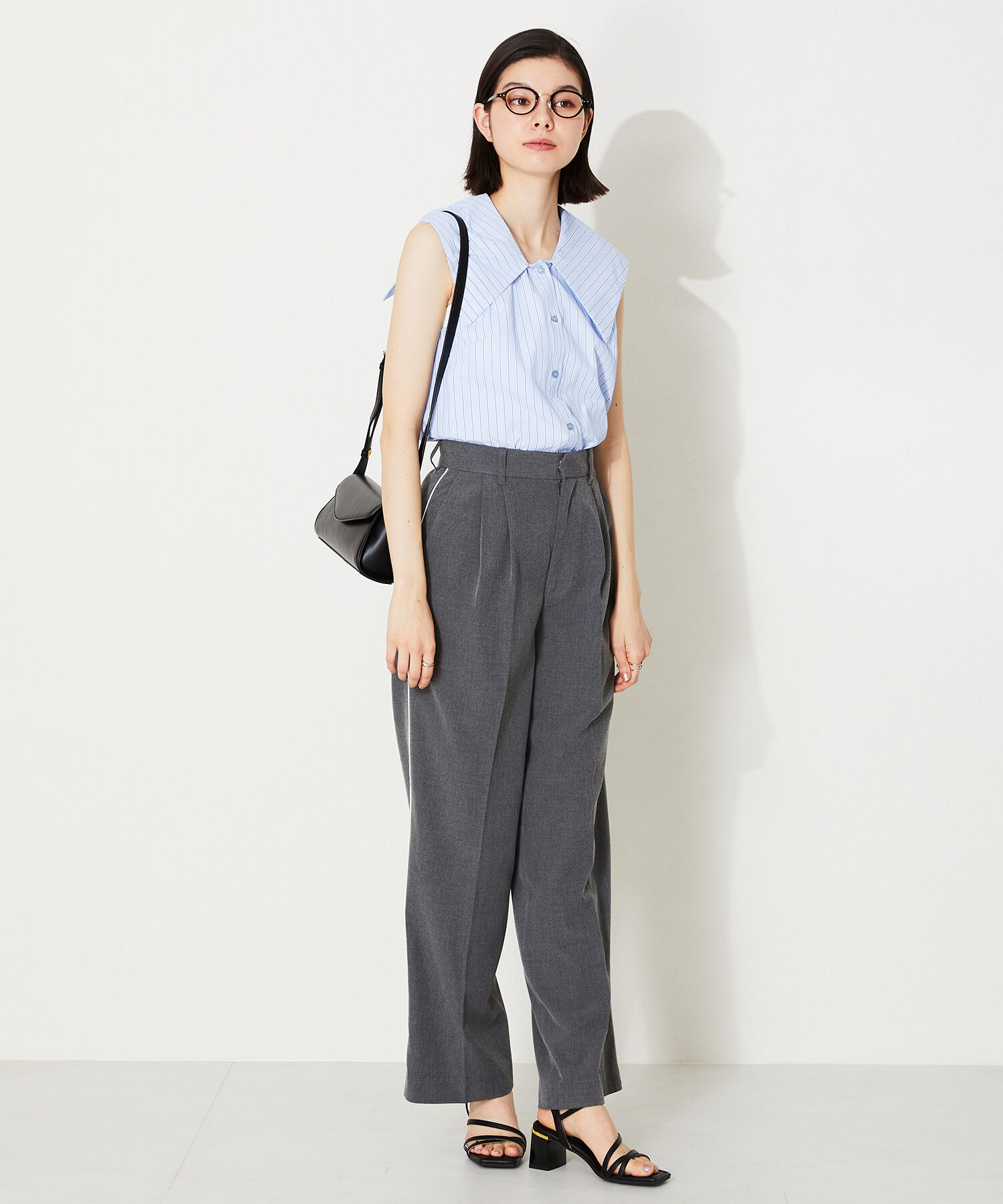 ORiental TRaffic「ナローストラップメタリックラインサンダル/41208」|サンダル|