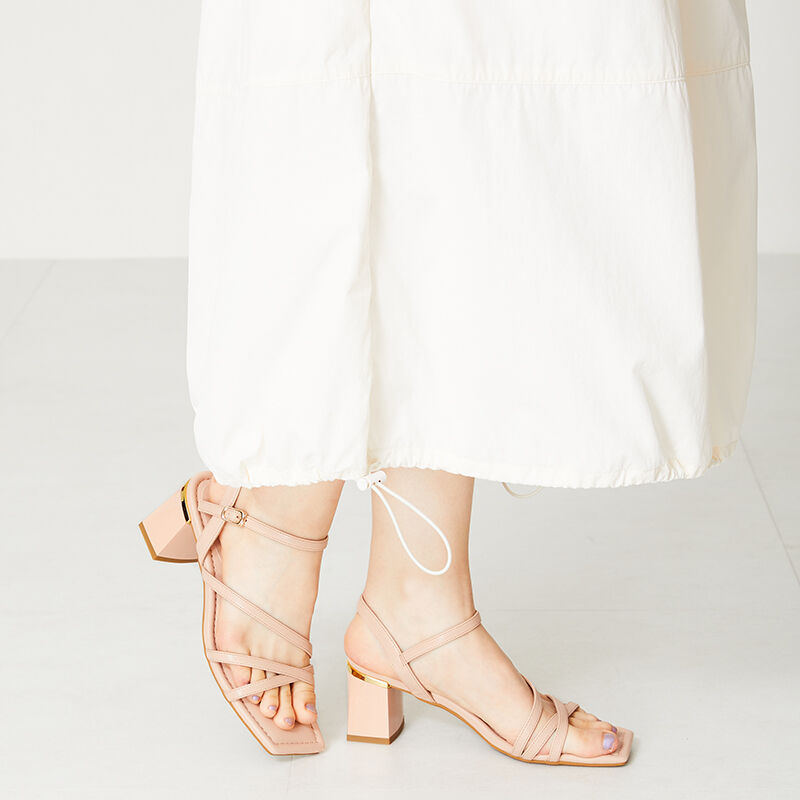 ORiental TRaffic「ナローストラップメタリックラインサンダル/41208」|サンダル|