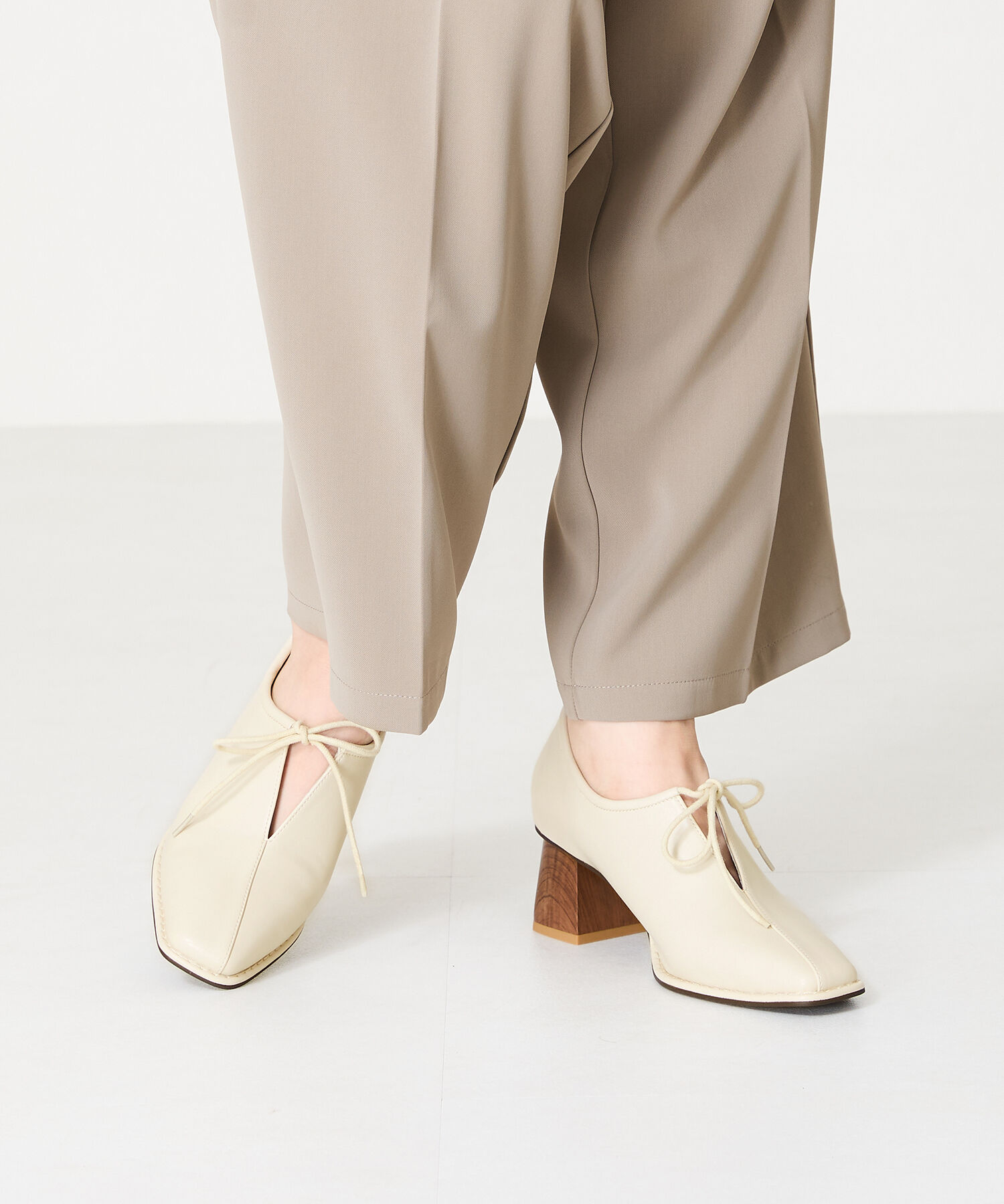 ORiental TRaffic「ウッド ヒール 甲深 パンプス /41307」|パンプス|