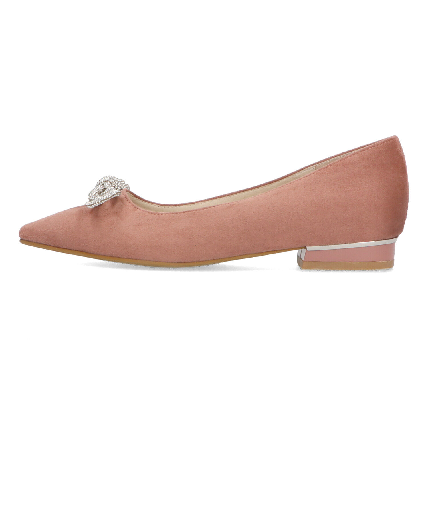 ORiental TRaffic「【トレンド】ビジューリボンフラットパンプス/41310 人気 トレンド パンプス 売れてる 上品」|パンプス|