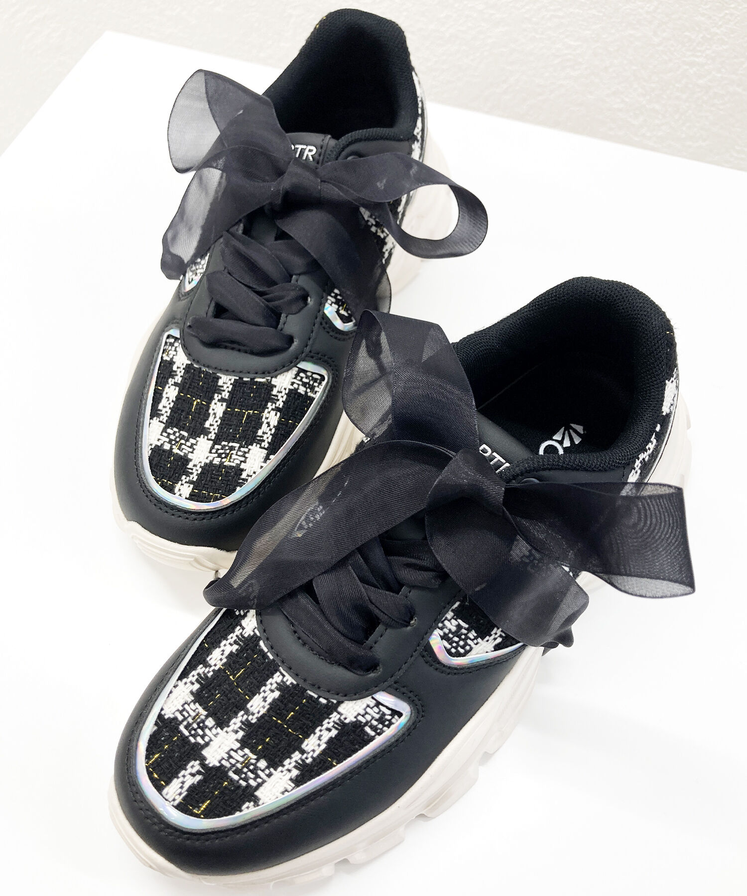 ORiental TRaffic「2WAYシューレースツイードスニーカー/OT3746」|スニーカー|