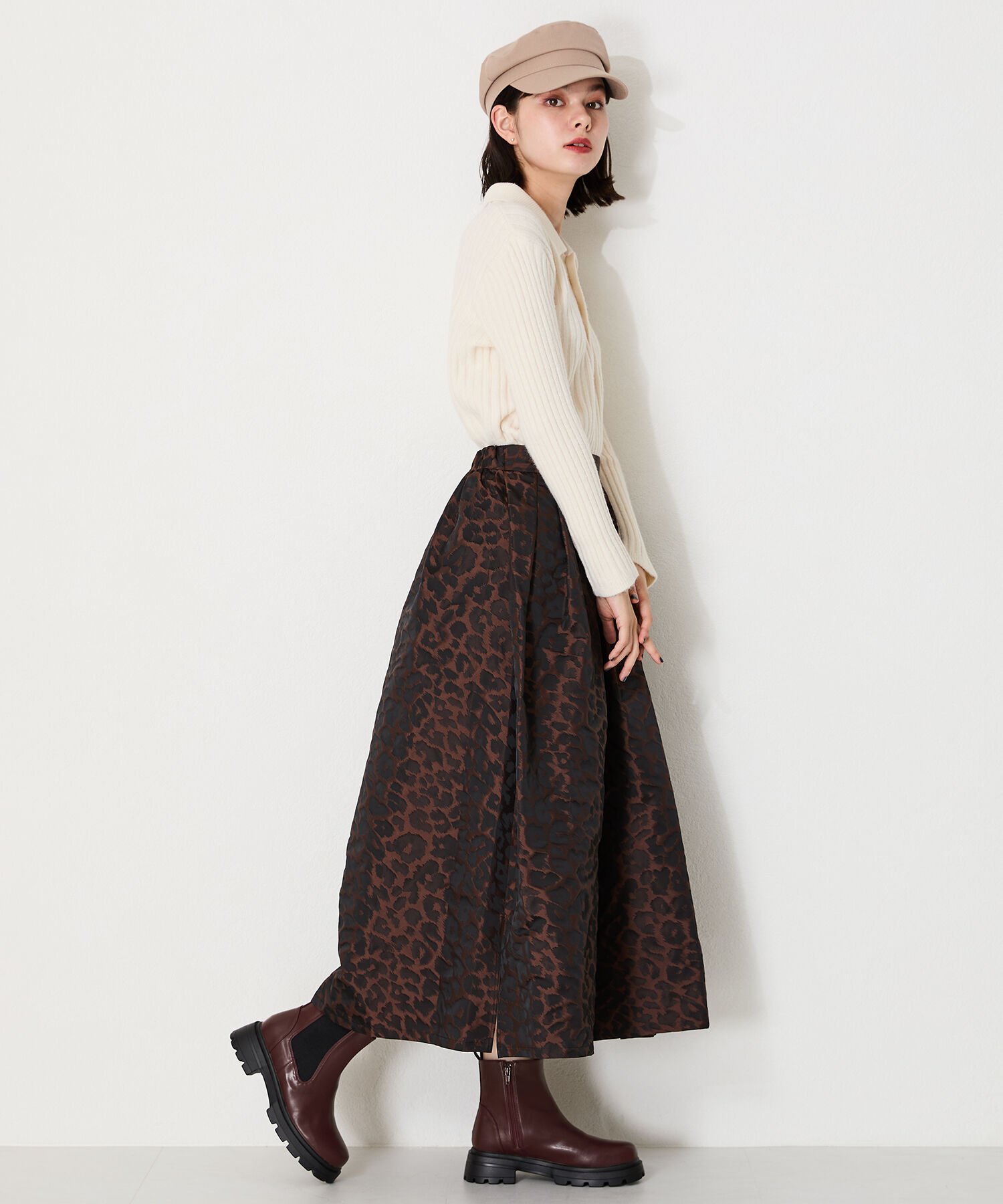 ORiental TRaffic「タンクソール サイドゴア ショートブーツ /41414 軽い ファスナー付き」|ショートブーツ|