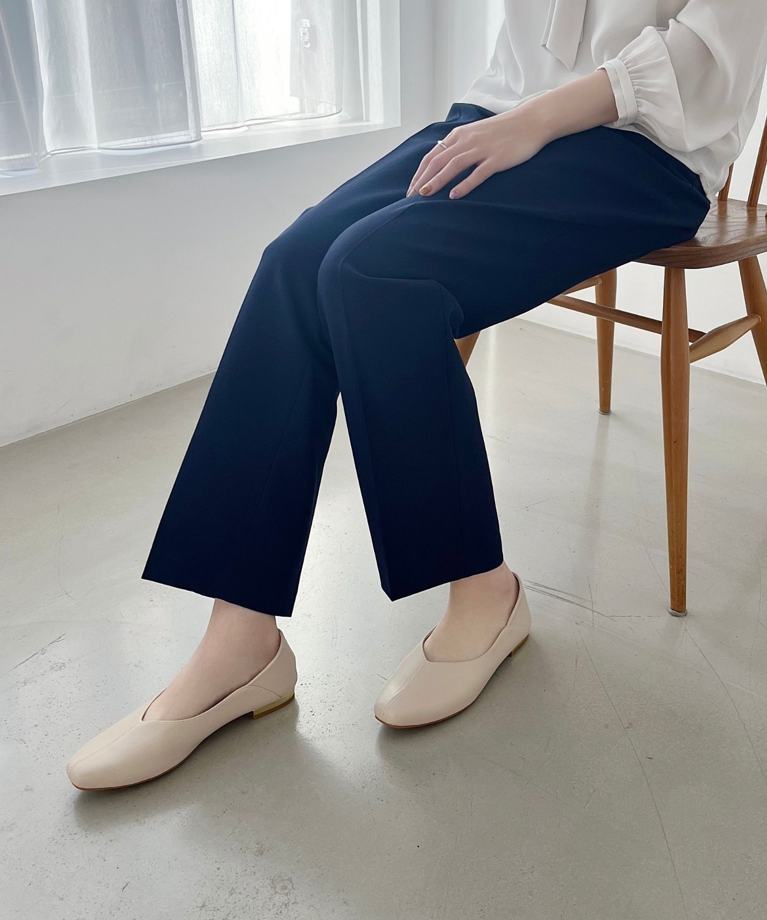 ORiental TRaffic「●通年使える●センターシームバブーシュ/51107 パンプス フラット 柔らかい」|パンプス|