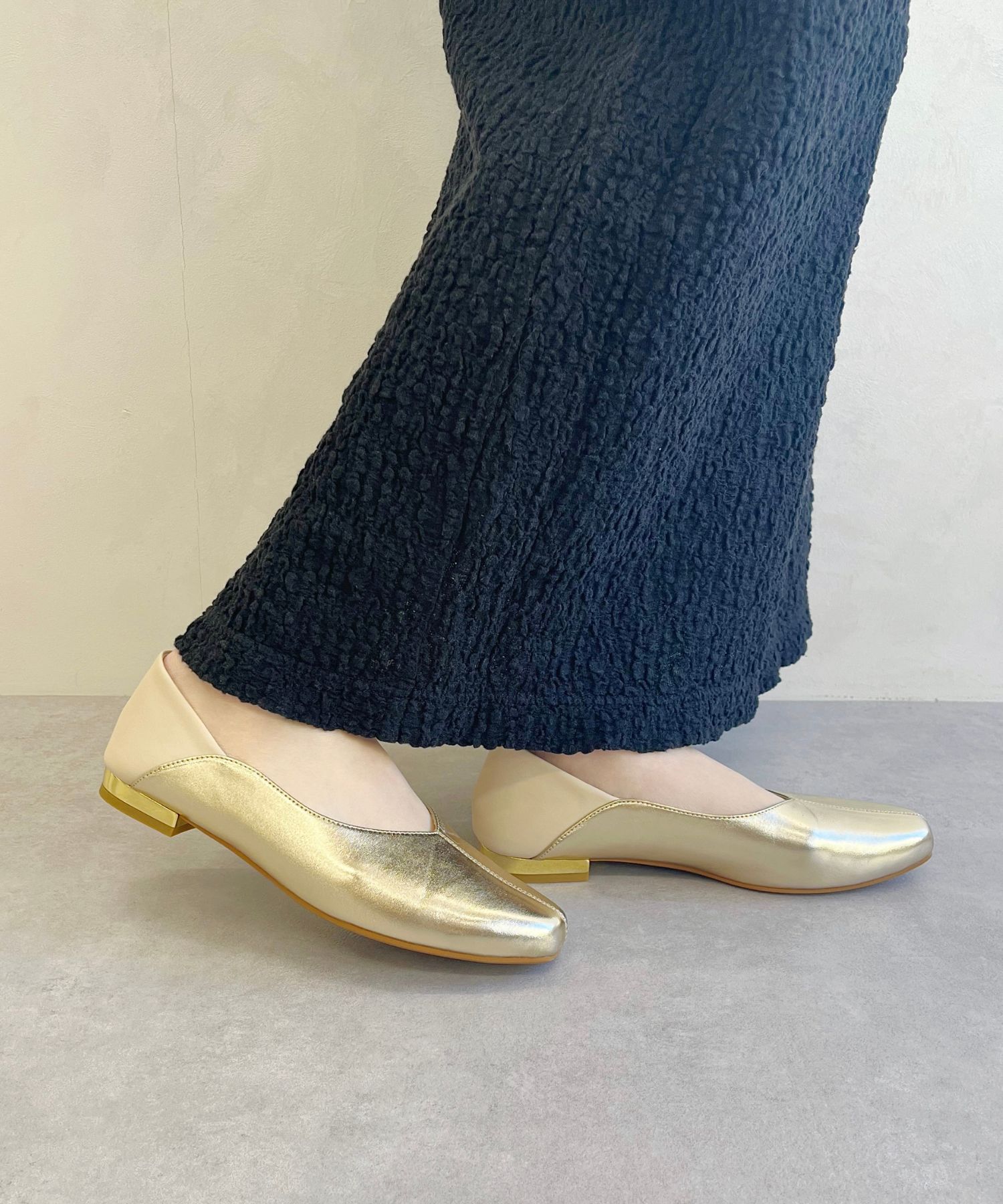 ORiental TRaffic「●通年使える●センターシームバブーシュ/51107 パンプス フラット 柔らかい」|パンプス|