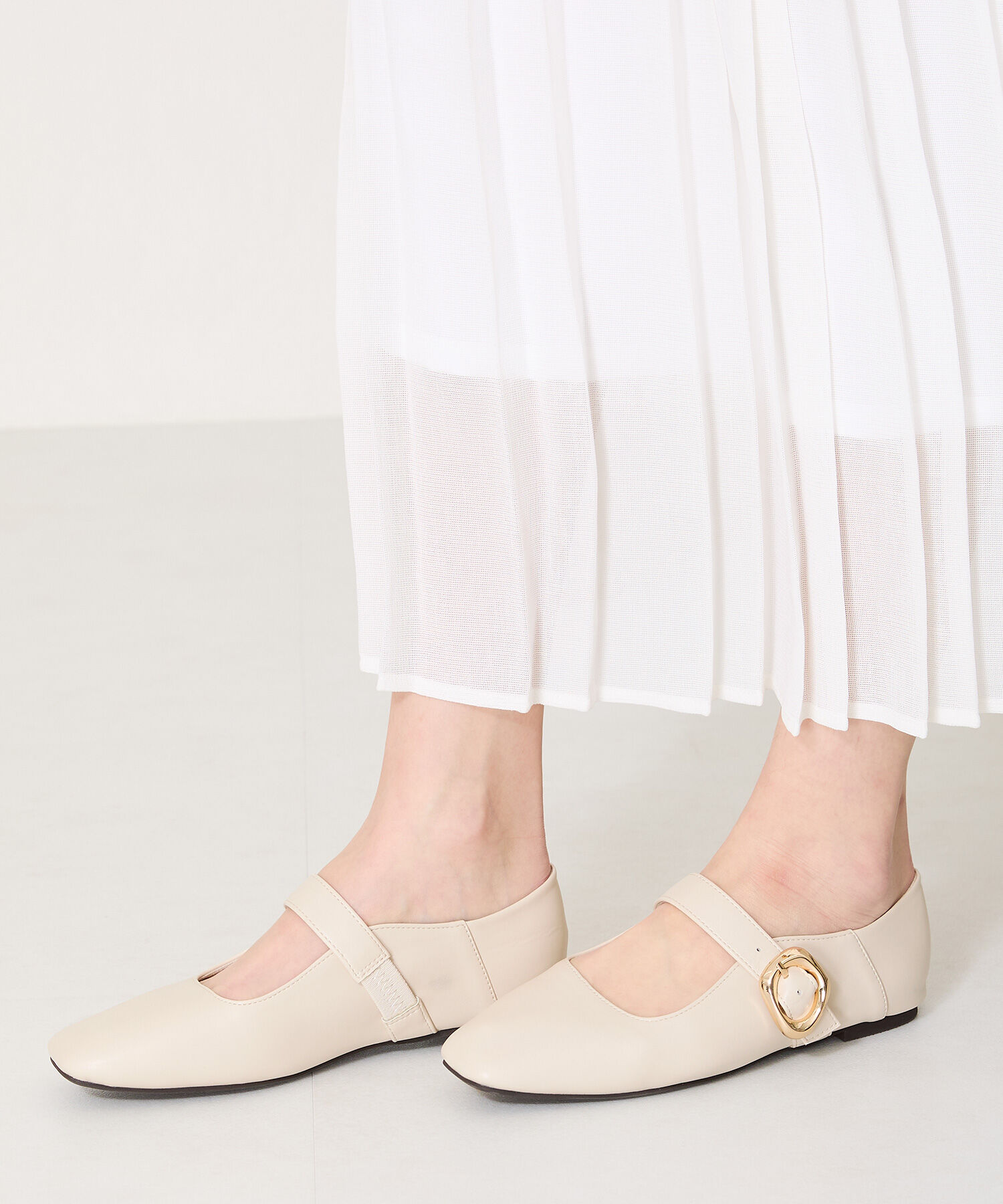 WA Oriental TRaffic「柔らか ストラップ フラット パンプス /52104 フィット クッション」|パンプス|