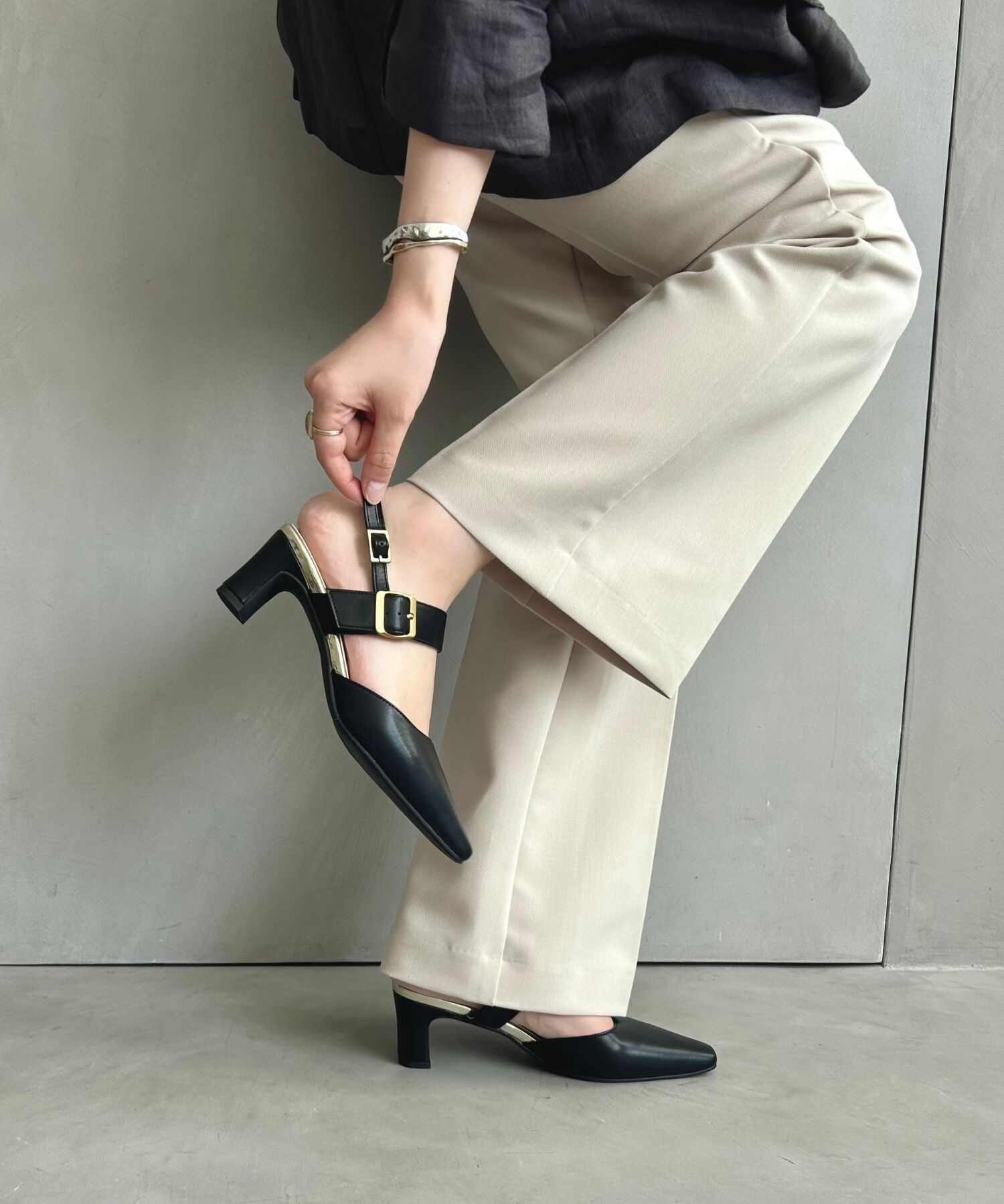 ORiental TRaffic「バックストラップヒールパンプス/51101 パンプス 人気 トレンド 売れてる」|パンプス|