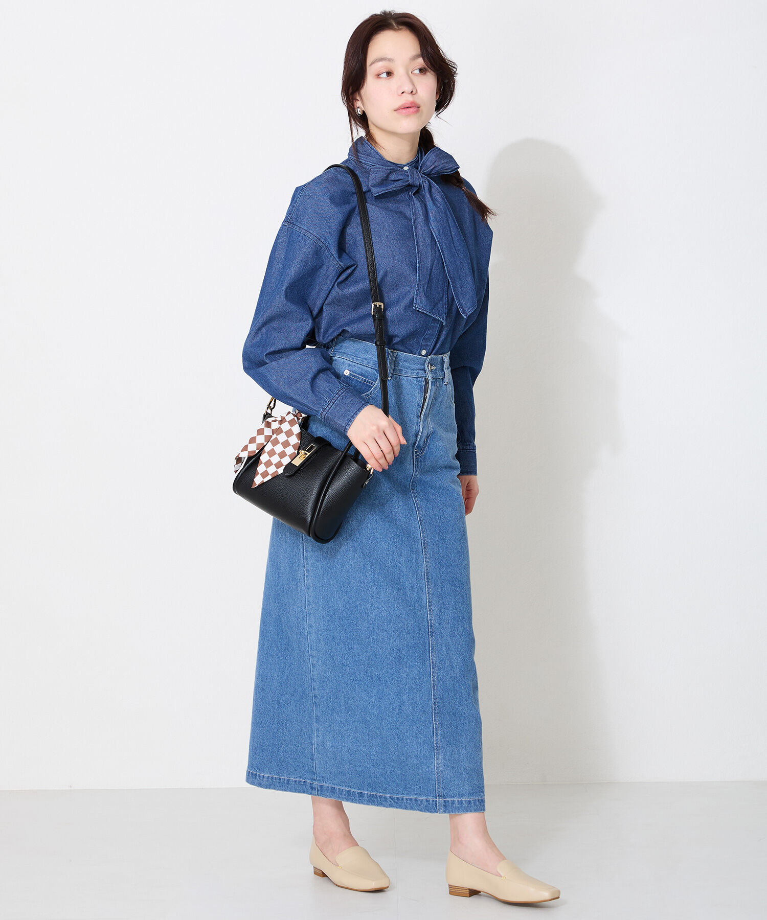 ORiental TRaffic「スカーフ 付き 2way ハンド バッグ /BA-252 ハンドバッグ」|ハンドバッグ|