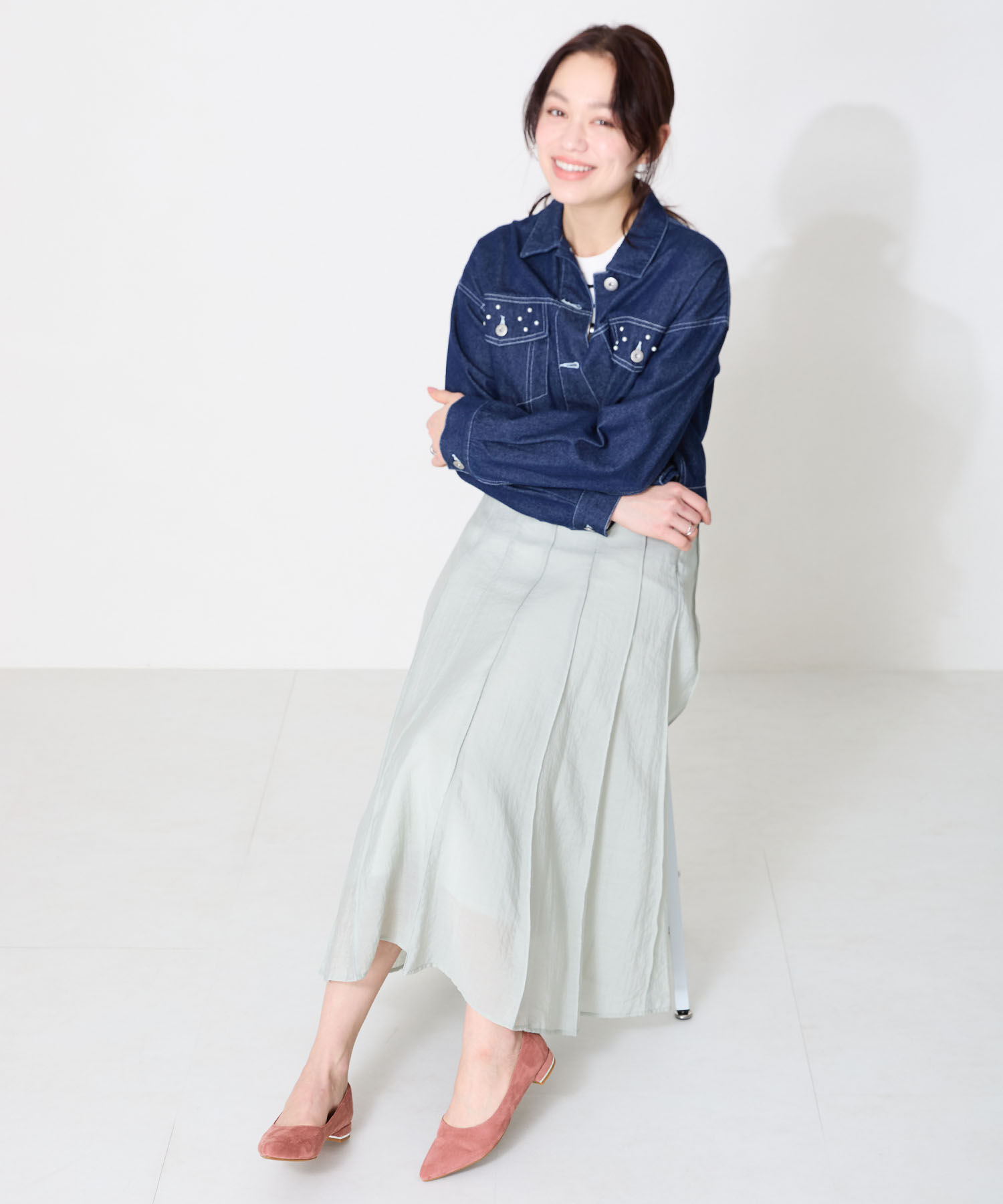 ORiental TRaffic「【跳べるパンプス/シリーズ累計１５０万足突破】メタリックライン フラット /R-3218 パンプス クッション」|パンプス|