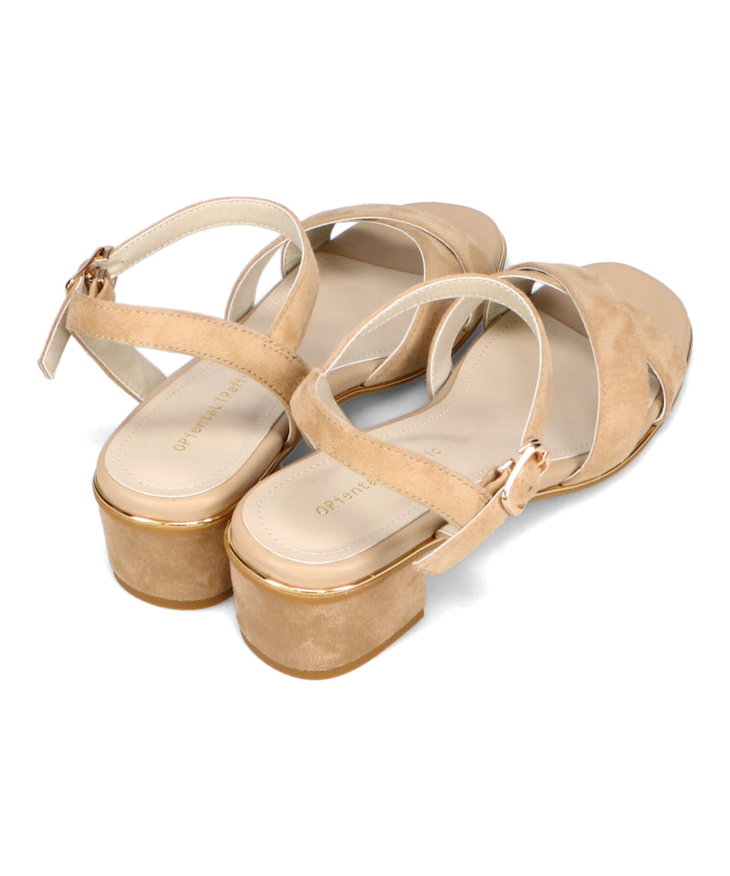 ORiental TRaffic「【WEB限定】クロスストラップメタリックラインサンダル/55201 サンダル トレンド 人気」|サンダル|