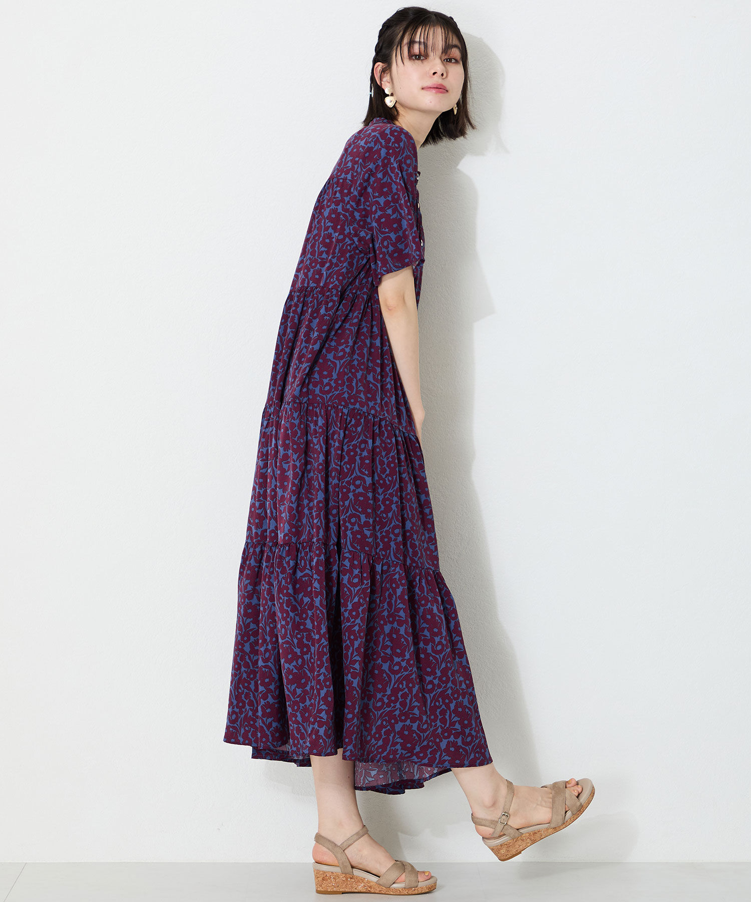 WA Oriental TRaffic「アーモンドトゥクロスウエッジサンダル/52201 サンダル トレンド 人気 クッション」|サンダル|