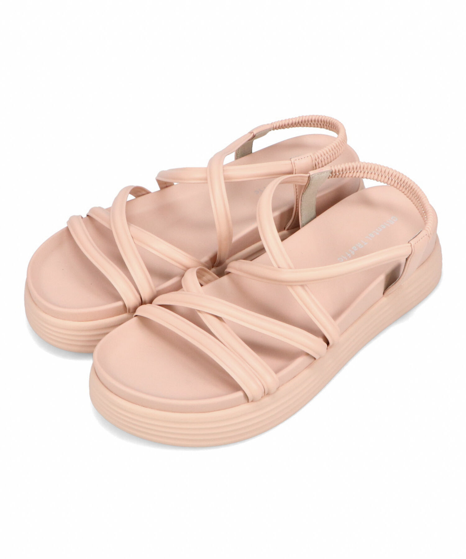 ORiental TRaffic「クロスストラップ軽量ソールサンダル/51218 柔らかい フィット 人気 トレンド」|サンダル|