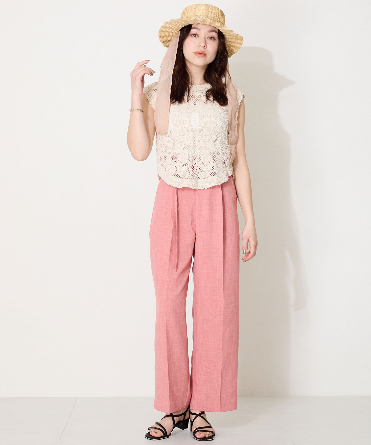 ORiental TRaffic「【WEB限定】ナローストラップメタリックラインサンダル/55202 サンダル トレンド 人気」|サンダル|