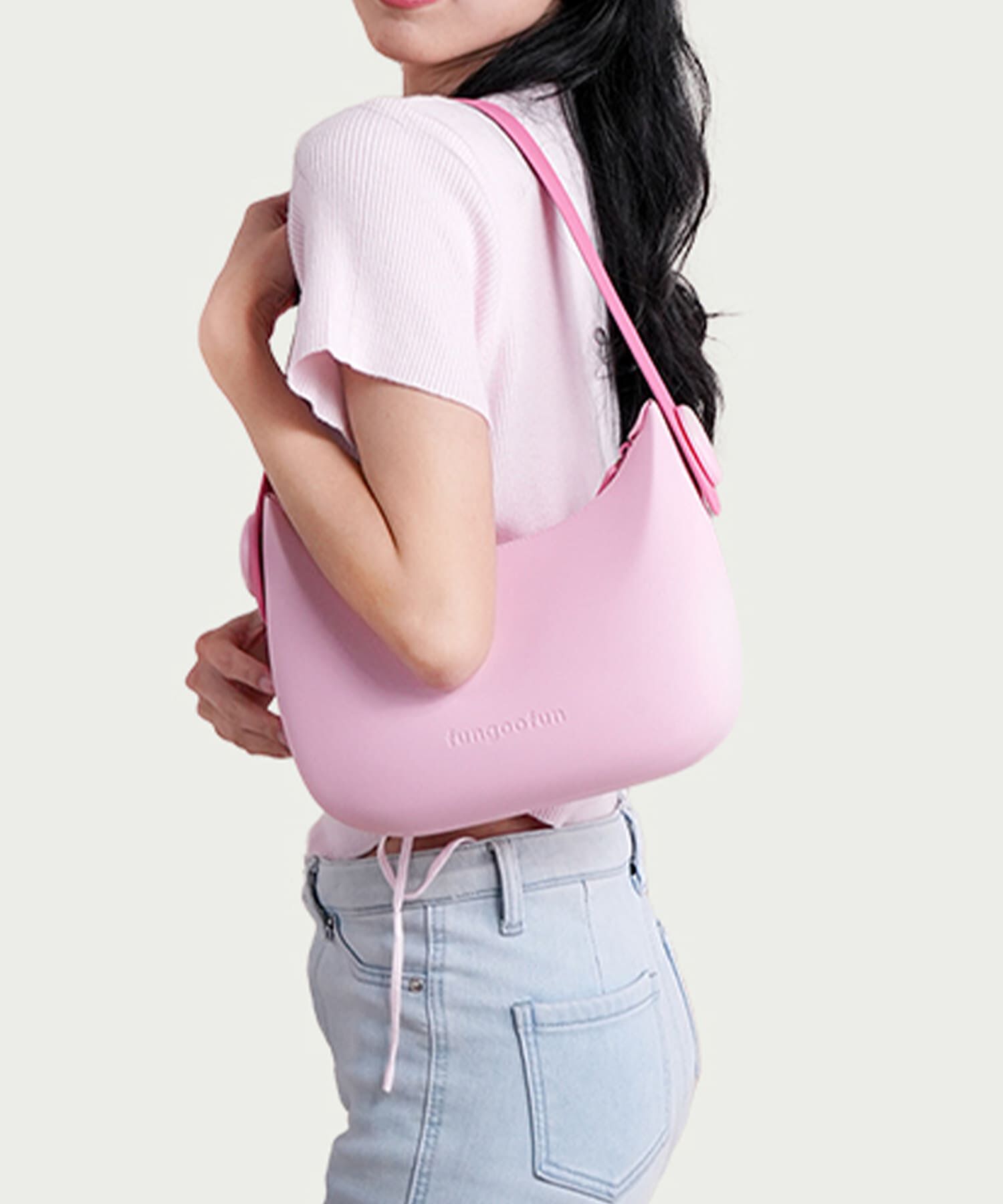 fungoofun「【WEB限定】EVA2way半月型ショルダーバッグ/G-0012 人気 トレンド　売れてる」|ショルダー・メッセンジャー|