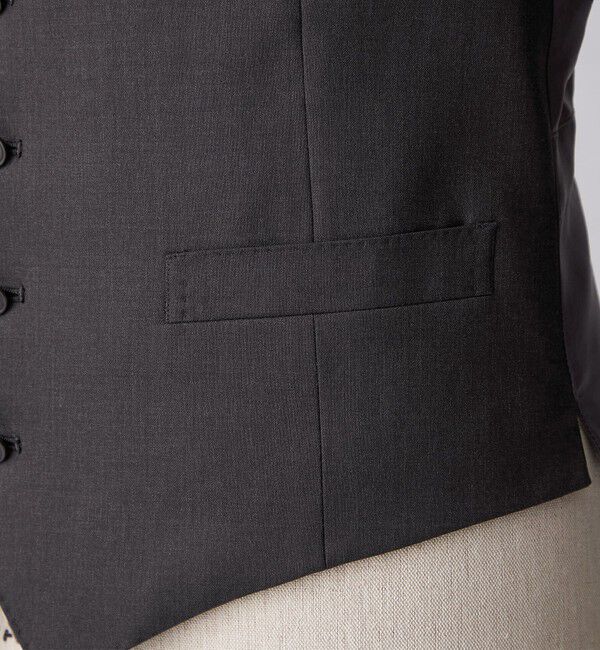UNITED ARROWS「タスマニア ウール ギャバジン 5ボタン ベスト」|スーツ|
