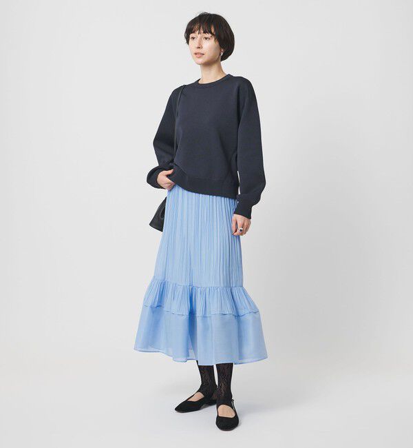 UNITED ARROWS「スウェットライク クルーネックニット ‐ウォッシャブル‐」|ニット・セーター|