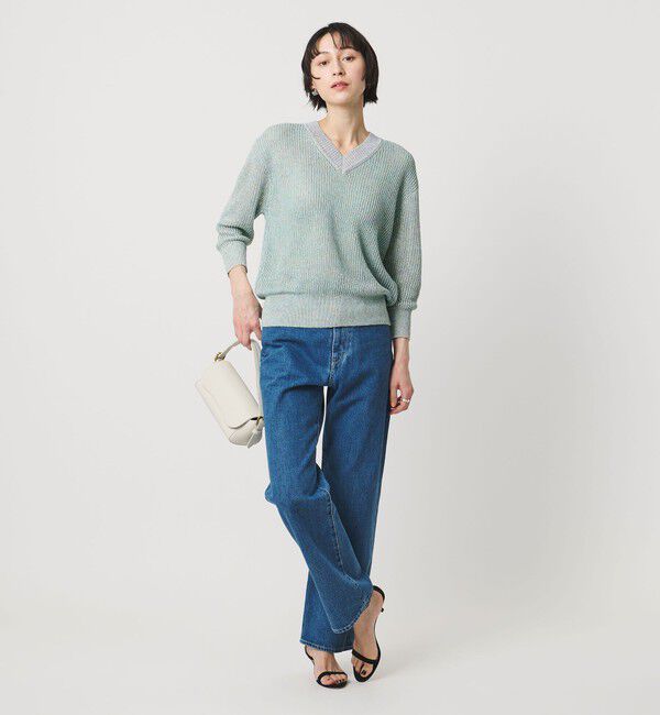 UNITED ARROWS「カラーヤーン Vネック ニット ‐ウォッシャブル‐」|ニット・セーター|