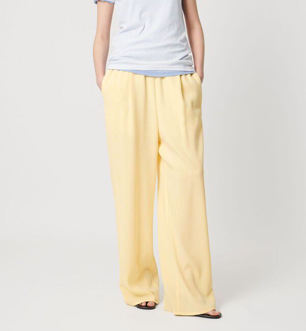 AEWEN MATOPH「＜AEWEN MATOPH＞バックサテンイージーパンツ ‐ ウォッシャブル ‐」|その他|YELLOW
