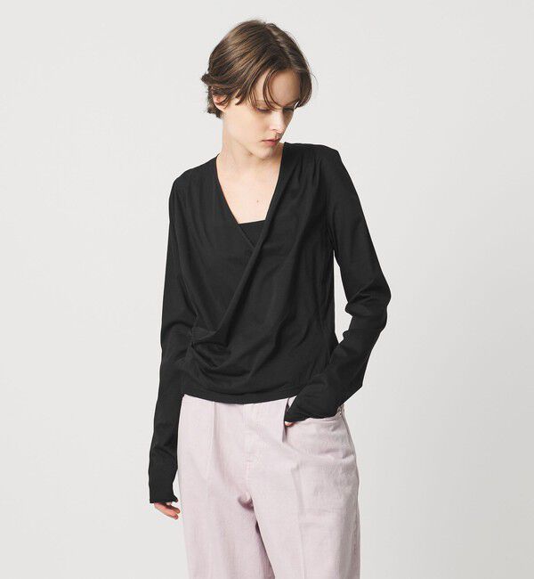 AEWEN MATOPH「＜AEWEN MATOPH＞ジャージーカシュクールカーディガン」|カーディガン|