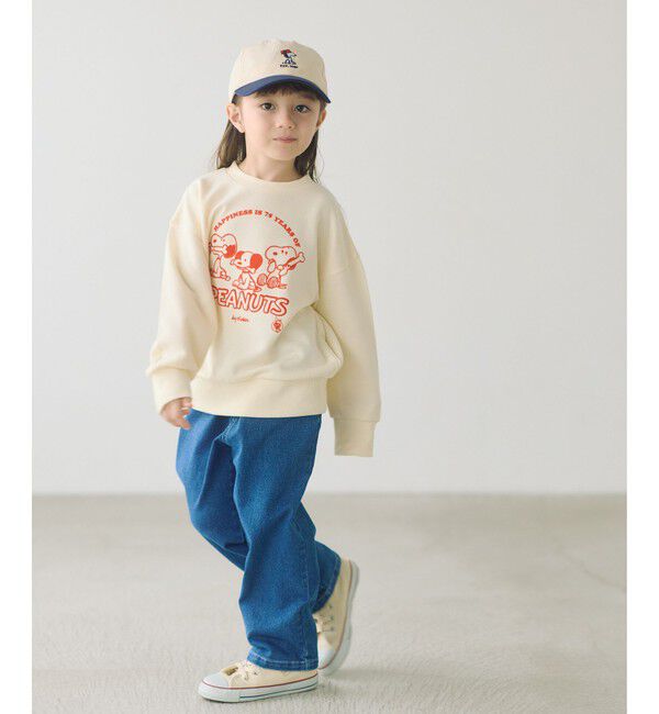 UNITED ARROWS green label relaxing「ストレッチデニム ストレートパンツ / キッズ  100cm-160cm - ストレッチ -」|デニム|