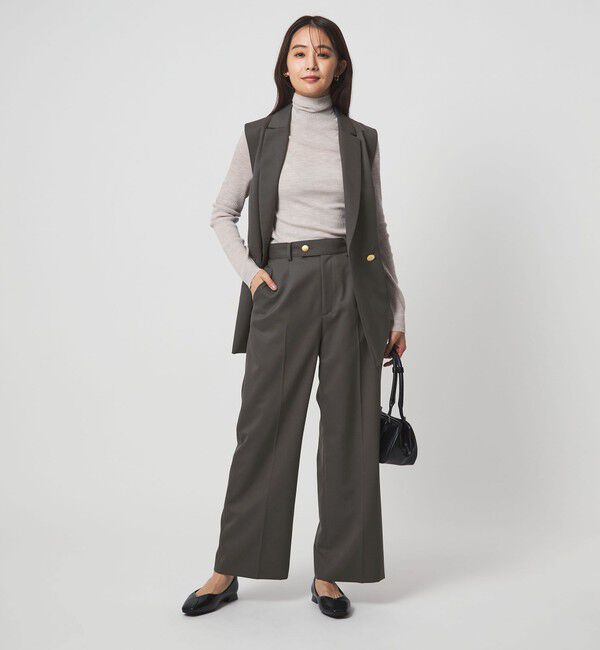 UNITED ARROWS green label relaxing「［size SHORT/TALLあり］Greed グリード ストレート パンツ ウォッシャブル」|スラックス|