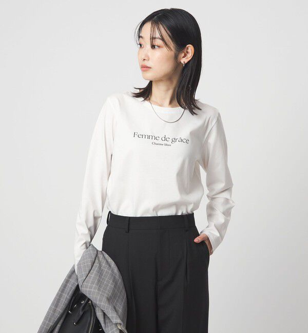 UNITED ARROWS green label relaxing「ロゴ ロングスリーブ カットソー」|Tシャツ・カットソー|