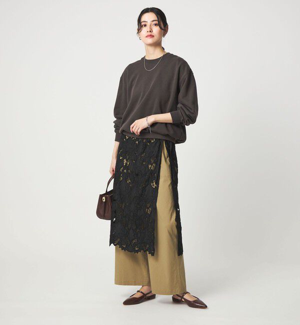 UNITED ARROWS green label relaxing「レース レイヤード スカート」|タイト|