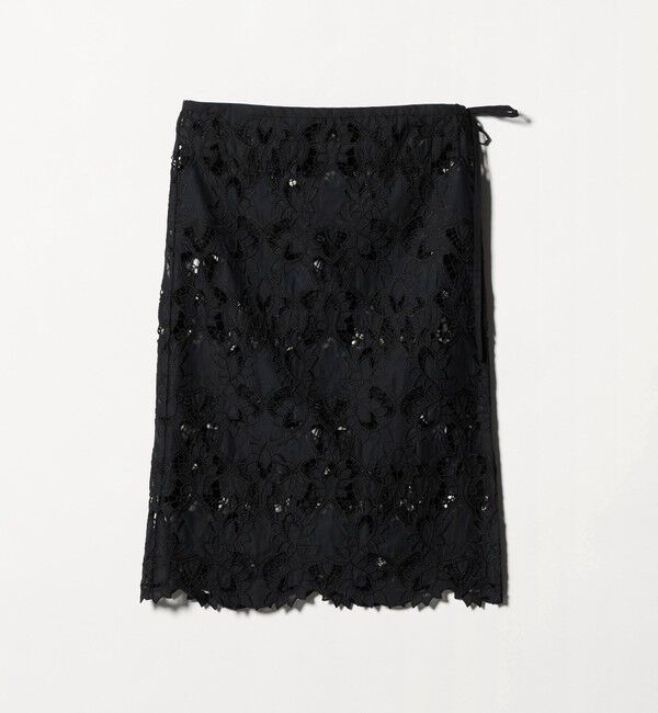 UNITED ARROWS green label relaxing「レース レイヤード スカート」|タイト|