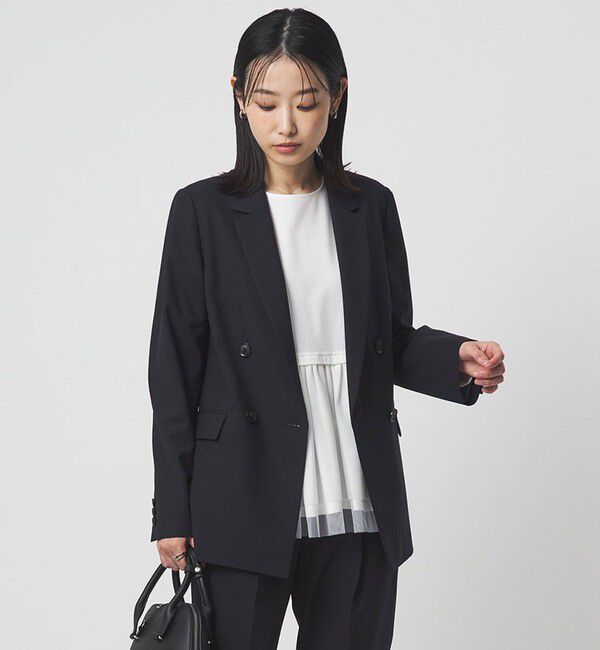 UNITED ARROWS green label relaxing「［size SHORTあり］カチリラ ダブル ジャケット  ウォッシャブル ストレッチ」|テーラードジャケット|