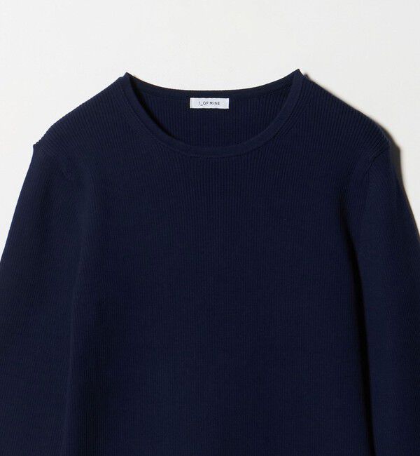 UNITED ARROWS green label relaxing「＜1_OF MINE＞リブ クルーネック プルオーバー ニット ウォッシャブル」|ニット・セーター|