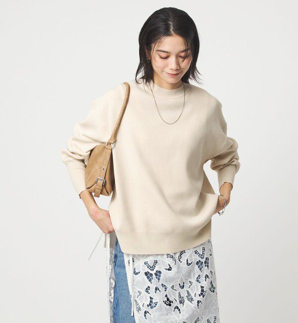 UNITED ARROWS green label relaxing「パフニット プルオーバー ウォッシャブル」|ニット・セーター|NATURAL