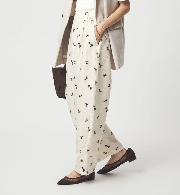 UNITED ARROWS green label relaxing「フラワー ジャガード パンツ」|その他|