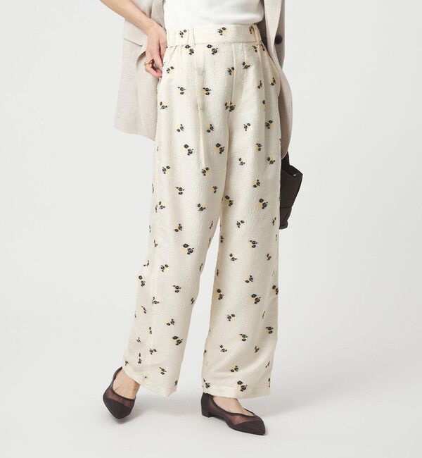 UNITED ARROWS green label relaxing「フラワー ジャガード パンツ」|その他|