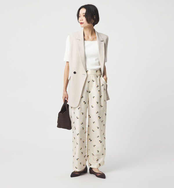 UNITED ARROWS green label relaxing「フラワー ジャガード パンツ」|その他|