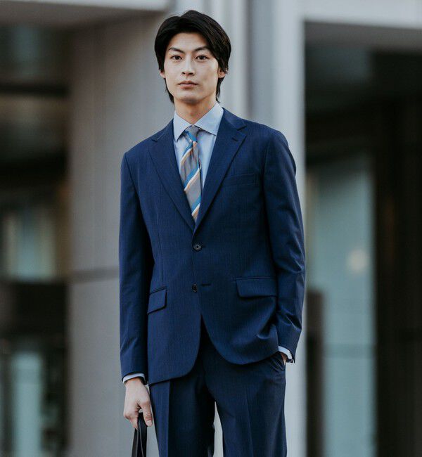 UNITED ARROWS green label relaxing「A+ TWPU トロピカル無地 2B スリム セットアップ ジャケット -ウォッシャブル・ストレッチ-」|スーツ|