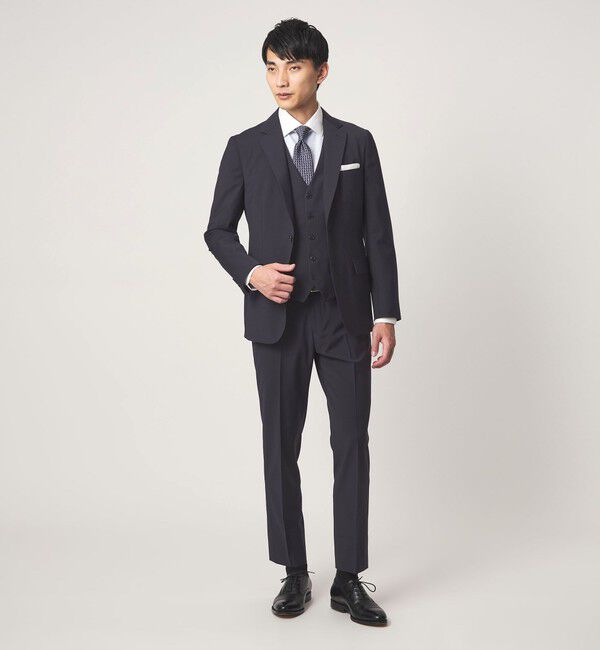 UNITED ARROWS green label relaxing「A+ TWPU トロピカル無地 2B スリム セットアップ ジャケット -ウォッシャブル・ストレッチ-」|スーツ|