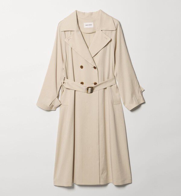 EMMEL REFINES「＜EMMEL REFINES＞EM Wボタン トロミ フレア トレンチコート」|トレンチコート|