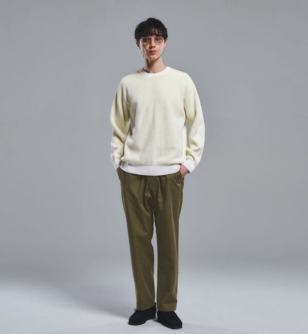 UNITED ARROWS green label relaxing「コットン リバー カノコ クルーネック ニット」|ニット・セーター|