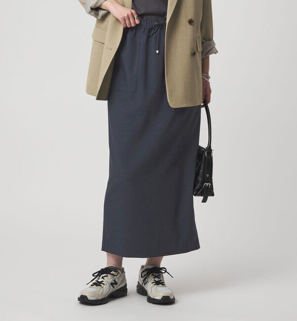 UNITED ARROWS green label relaxing「［size SHORTあり］スラブオックス スカート マシンウォッシャブル」|タイト|