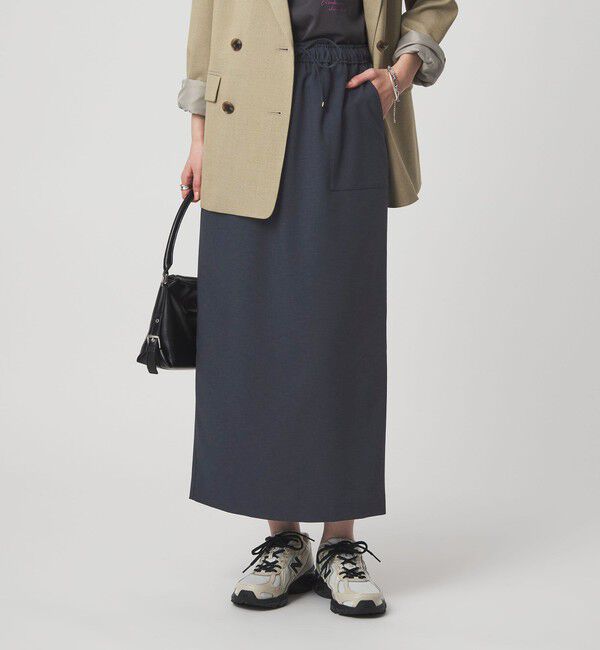 UNITED ARROWS green label relaxing「［size SHORTあり］スラブオックス スカート マシンウォッシャブル」|タイト|