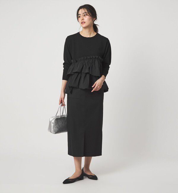 UNITED ARROWS green label relaxing「ティアード ドッキング プルオーバー ニット 3」|ニット・セーター|