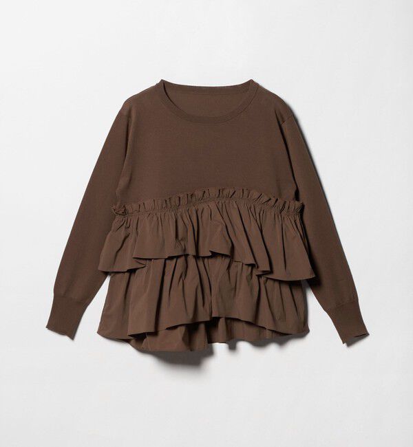 UNITED ARROWS green label relaxing「ティアード ドッキング プルオーバー ニット 3」|ニット・セーター|