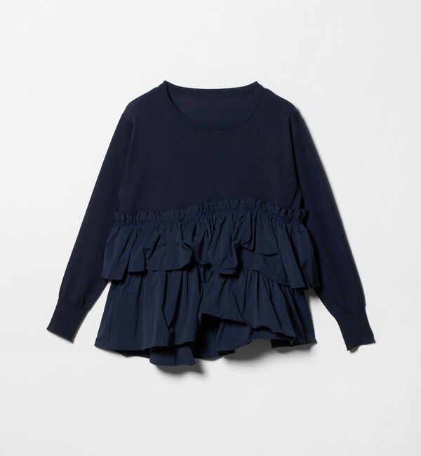 UNITED ARROWS green label relaxing「ティアード ドッキング プルオーバー ニット 3」|ニット・セーター|