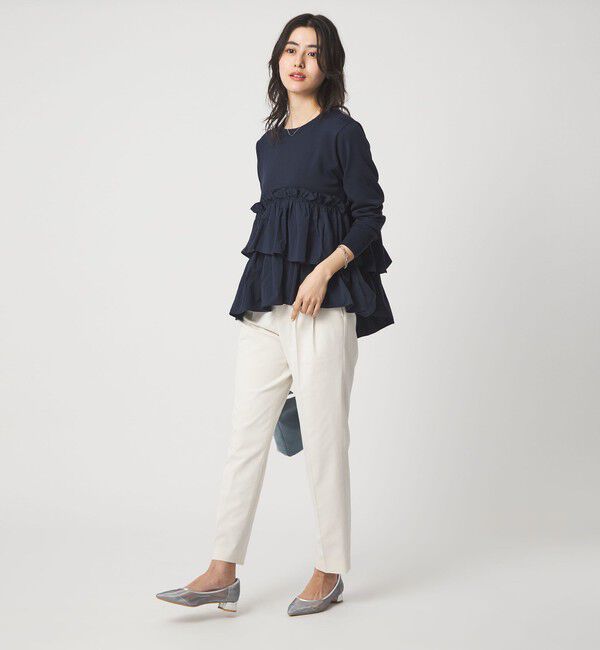 UNITED ARROWS green label relaxing「ティアード ドッキング プルオーバー ニット 3」|ニット・セーター|